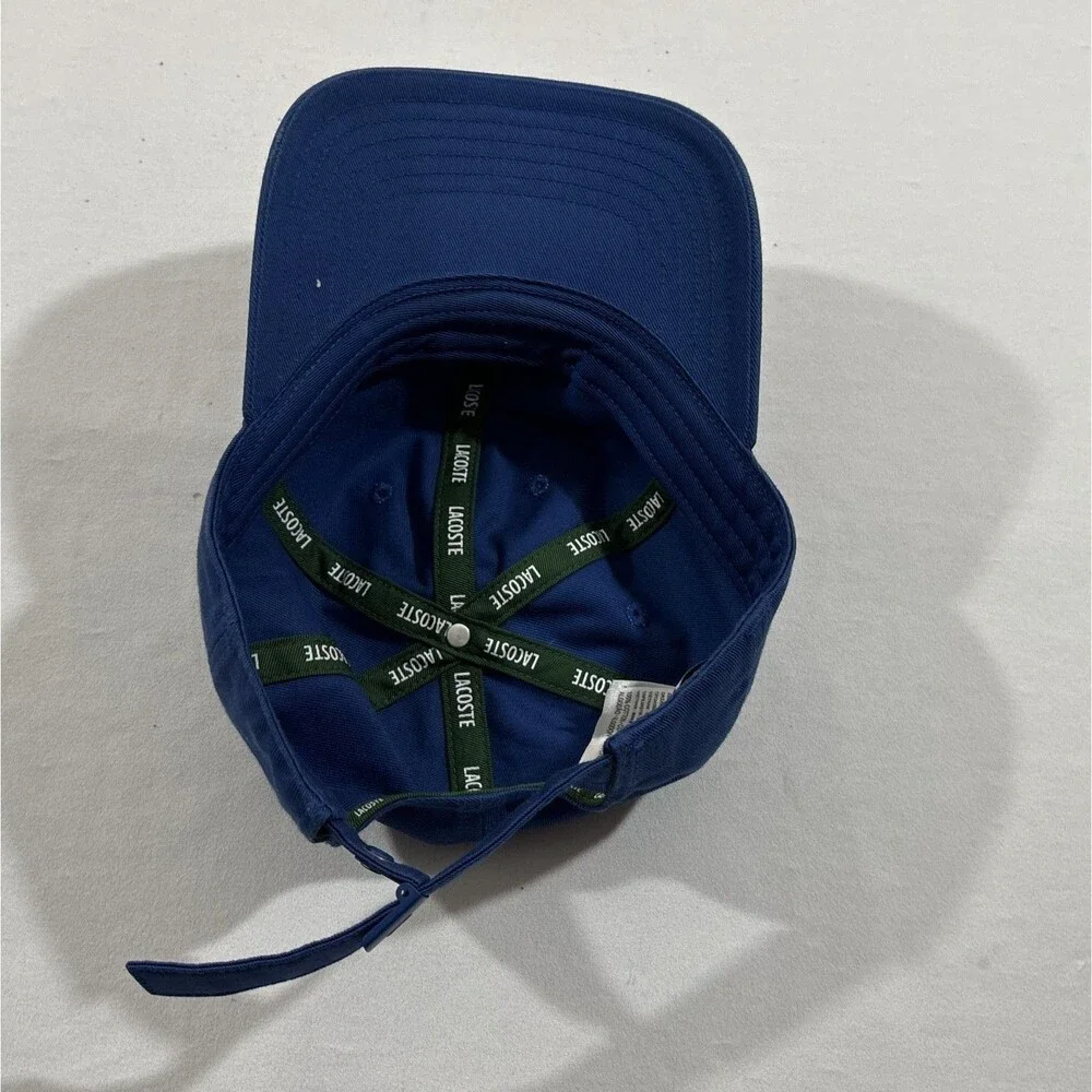Lacoste Youth Hat Cotton Alligator Logo Blue Preppy Unisex Cap Sz 8-16 y Kids
